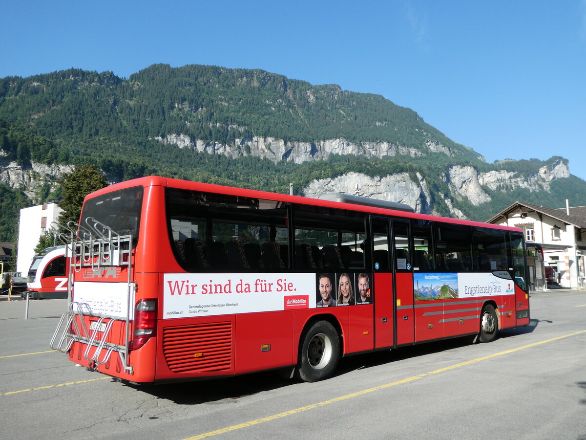 (252'532) - AFA Adelboden - Nr. 24/BE 26'701/PID 10'040 - Setra am 9. Juli 2023 in Meiringen, Postautostation (Einsatz: PostAuto fr Engstlenalp-Bus)