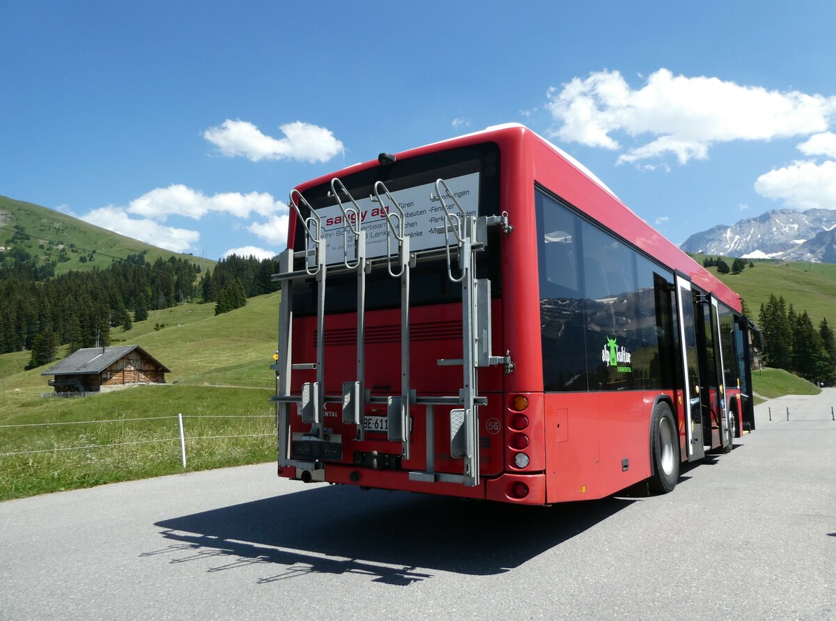 (252'640) - AFA Adelboden - Nr. 56/BE 611'030 - Scania/Hess am 11. Juli 2023 in Lenk, Bhlberg