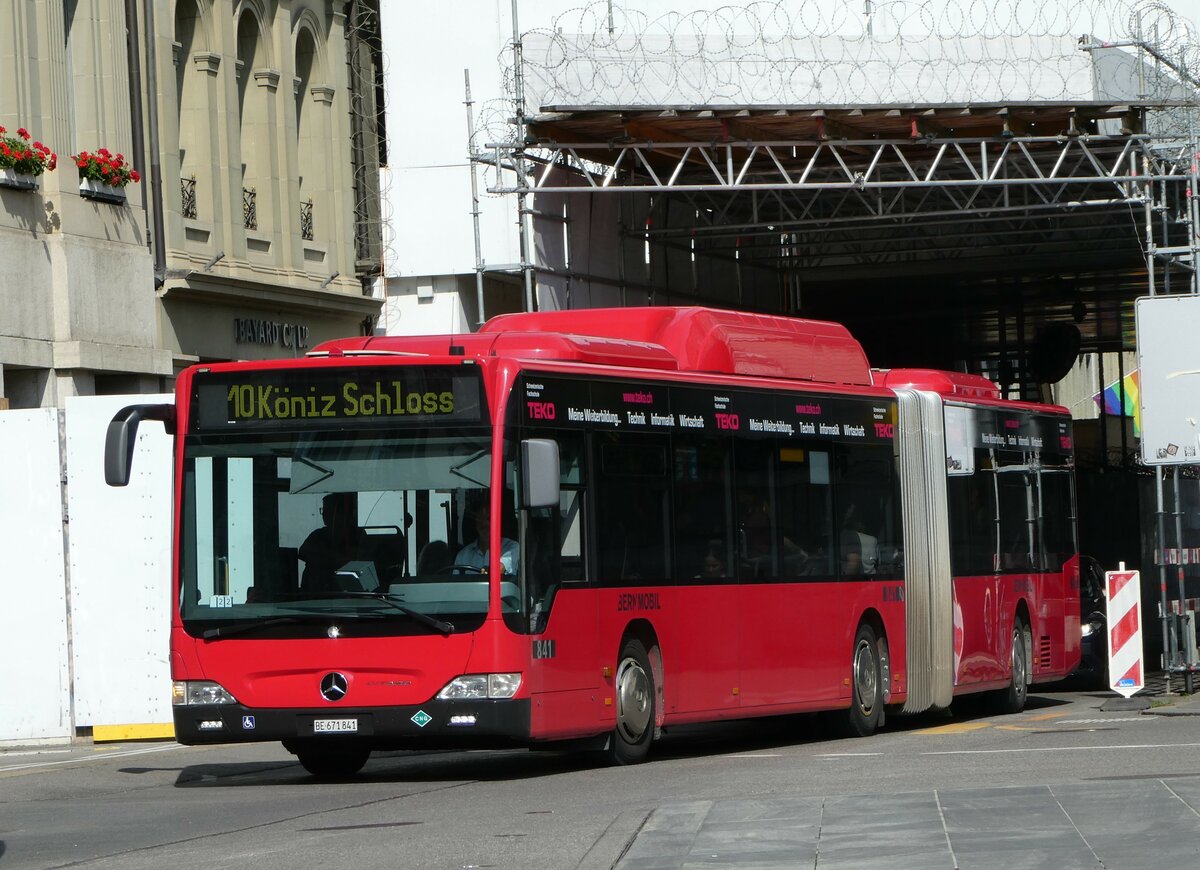 (252'964) - Bernmobil, Bern - Nr. 841/BE 671'841 - Mercedes am 24. Juli 2023 in Bern, Bundesplatz