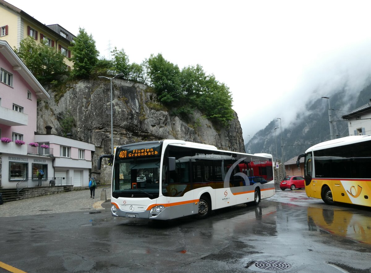 (253'039) - AAGU Altdorf - Nr. 22/UR 9142 - Mercedes am 25. Juli 2023 am 25. Juli 2023 beim Bahnhof Gschenen