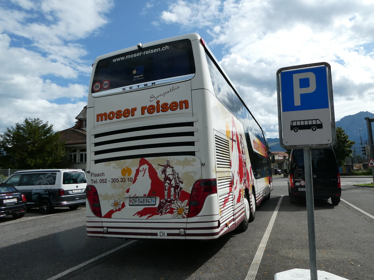 (253'057) - Moser, Flaach - ZH 548'947 - Setra am 26. Juli 2023 in Thun, Seestrasse