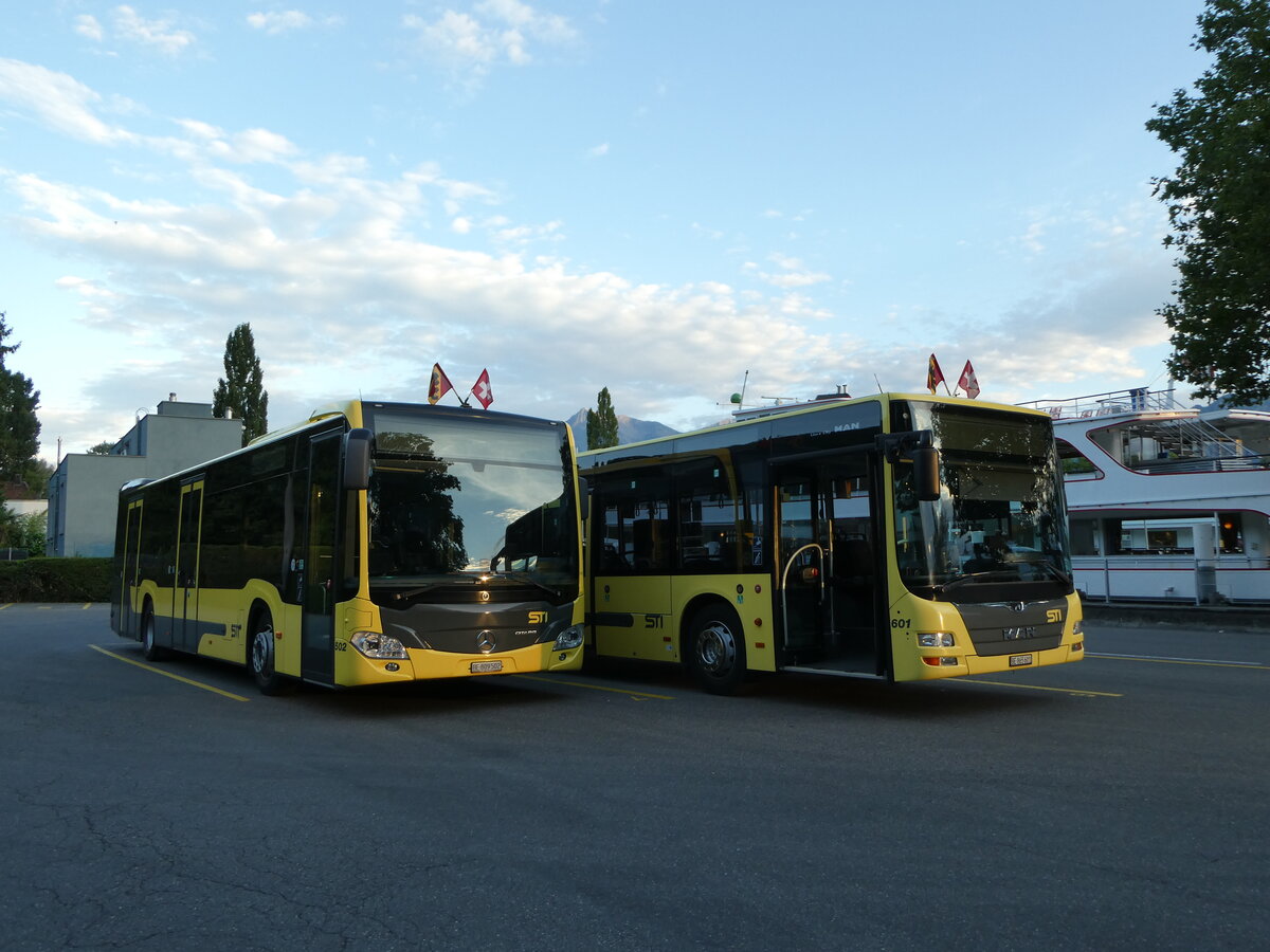 (253'264) - STI Thun - Nr. 502/BE 809'502 - Mercedes am 31. Juli 2023 bei der Schifflndte Thun