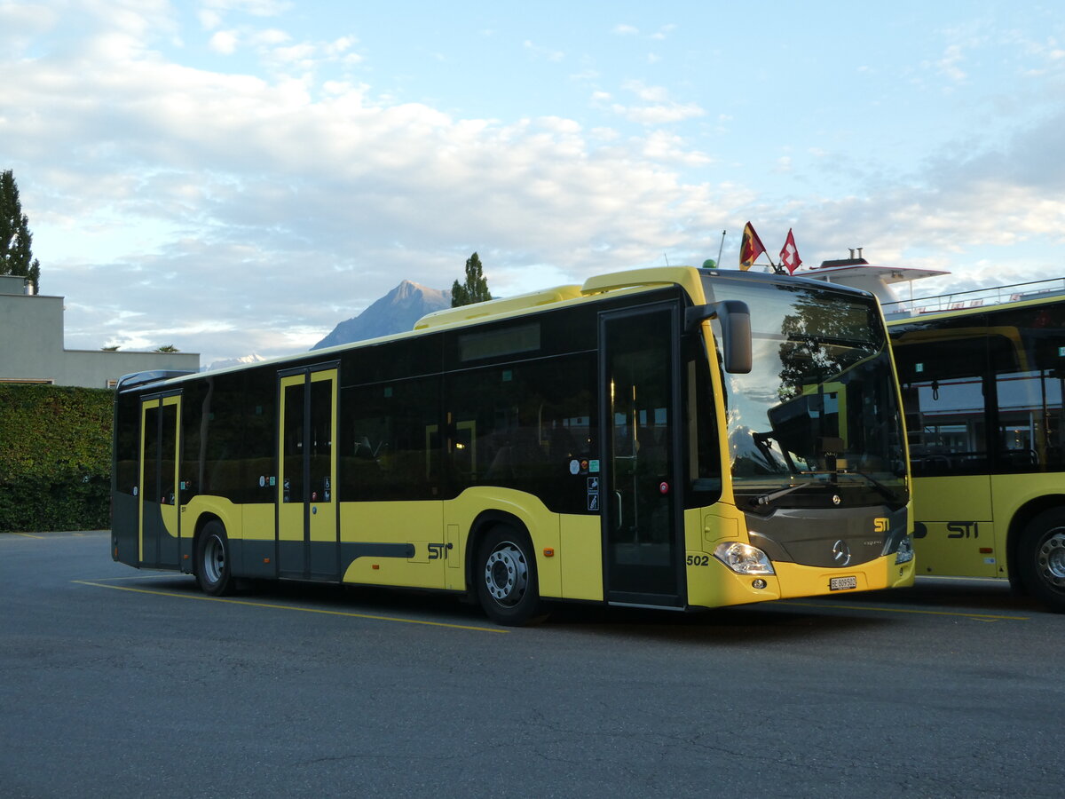 (253'265) - STI Thun - Nr. 502/BE 809'502 - Mercedes am 31. Juli 2023 bei der Schifflndte Thun