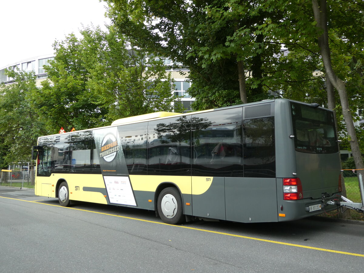 (253'274) - STI Thun - Nr. 153/BE 801'153 - MAN am 1. August 2023 bei der Schifflndte Thun