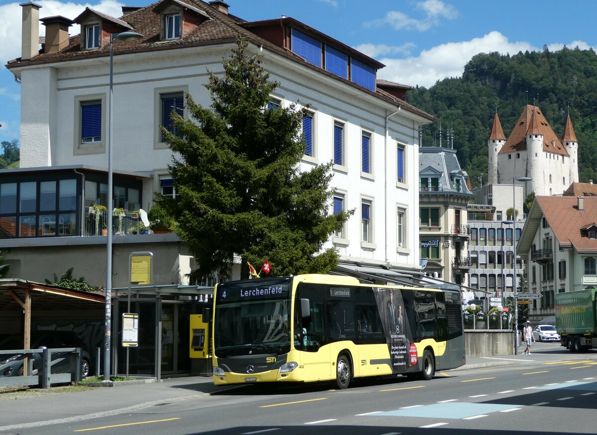 (253'294) - STI Thun - Nr. 402/BE 754'402 - Mercedes am 2. August 2023 in Thun, Guisanplatz