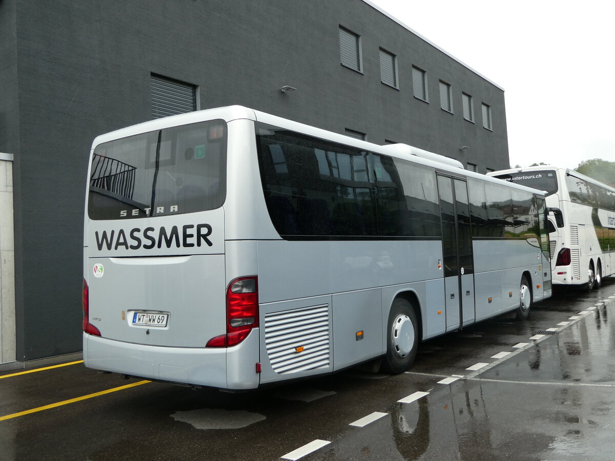 (253'509) - Aus Deutschland: Wassmer, Klettgau - WT-WW 69 - Setra am 6. August 2023 in Winterthur, EvoBus