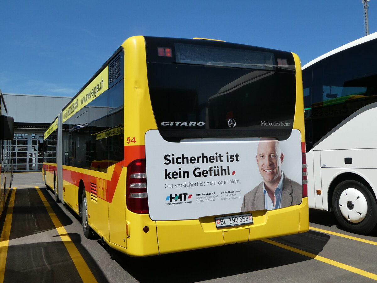 (253'612) - BLT Oberwil - Nr. 54/BL 190'358 - Mercedes am 11. August 2023 in Winterthur, EvoBus