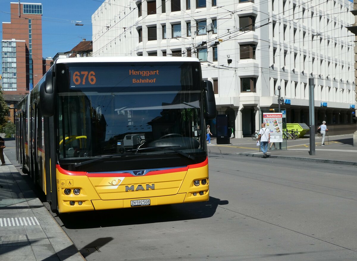 (253'646) - Moser, Flaach - Nr. 359/ZH 592'508/PID 11'106 - MAN am 11. August 2023 beim Hauptbahnhof Winterthur