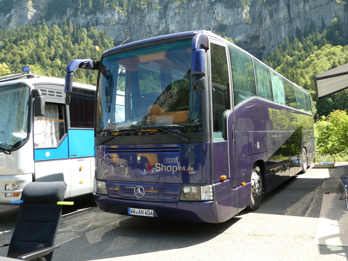 (253'956) - Aus Deutschland: Eggert, Niederrossbach - WW-AN 404 - Mercedes am 19. August 2023 in Hoch-Ybrig, Talstation Weglosen