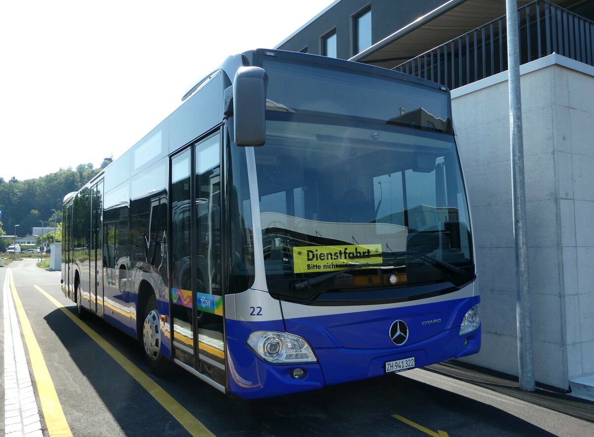 (254'086) - VZO Grningen - Nr. 22/ZH 941'322 - Mercedes am 21. August 2023 in Winterthur, EvoBus 