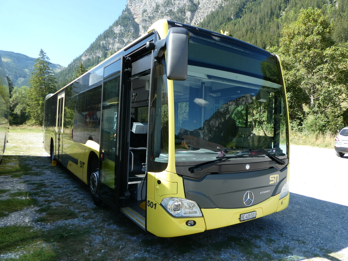 (254'134) - STI Thun - Nr. 501/BE 408'501 - Mercedes am 22. August 2023 auf der Grimmialp