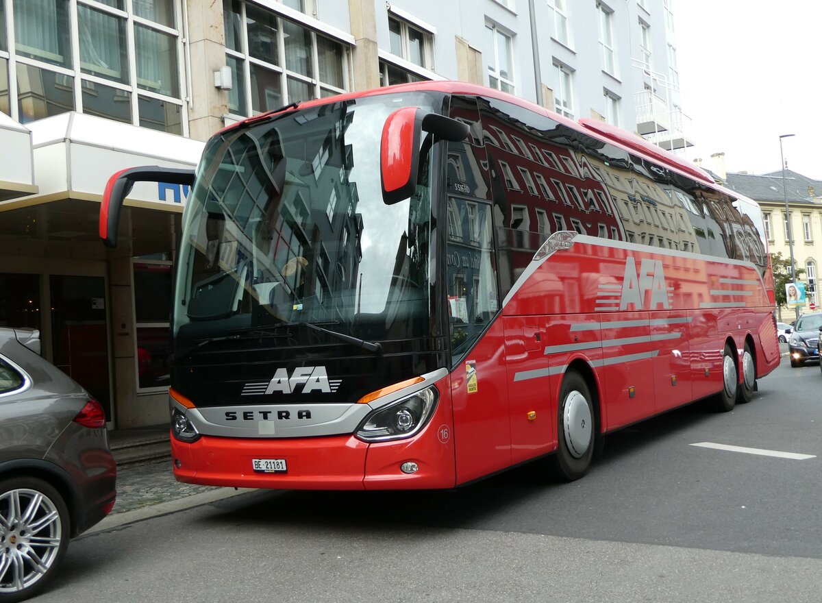 (254'312) - Aus der Schweiz: AFA Adelboden - Nr. 16/BE 21'181 - Setra am 29. August 2023 in Wrzburg, Hotel Maritim