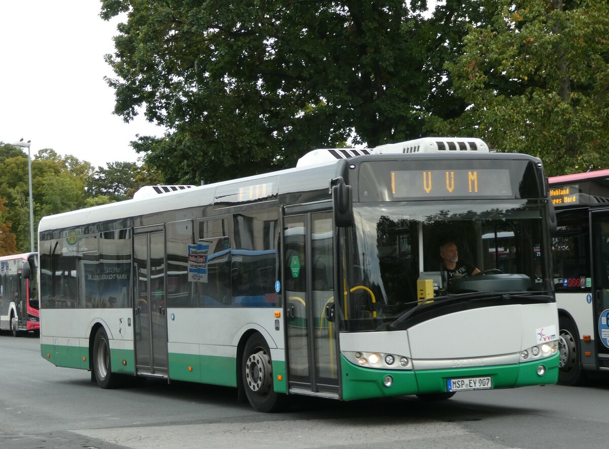 (254'361) - Schraud, Arnstein - MSP-EY 907 - Solaris am 29. August 2023 beim Bahnhof Wrzburg