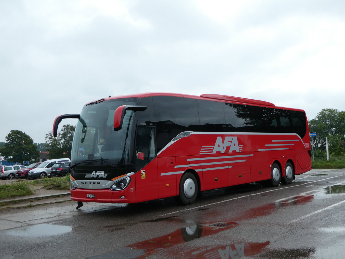 (254'422) - AFA Adelboden - Nr. 16/BE 21'181 - Setra am 31. August 2023 in Peenemnde, Hafen