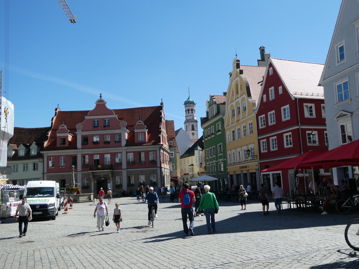 (254'767) - Marktplatz am 4. September 2023 in Memmingen