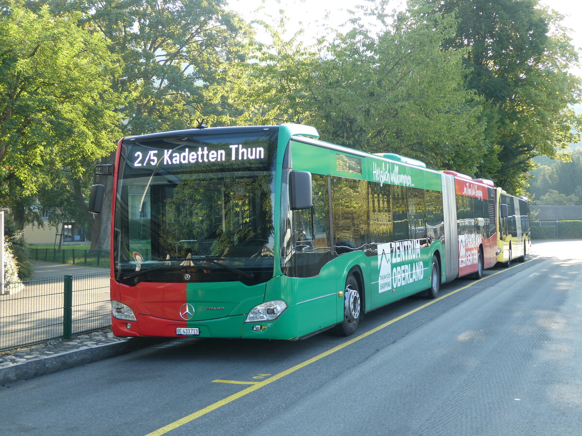 (255'037) - STI Thun - Nr. 713/BE 433'713 - Mercedes am 10. September 2023 bei der Schifflndte Thun