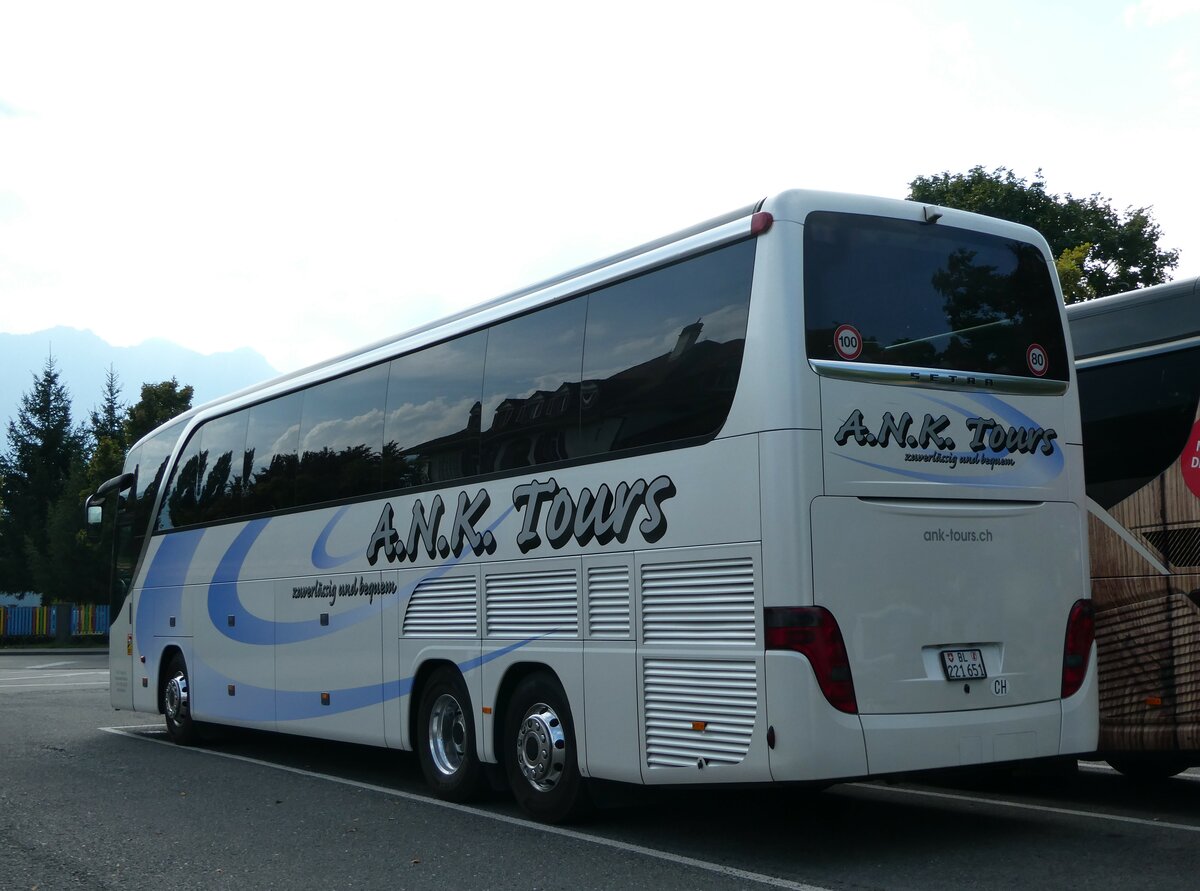 (255'126) - A.N.K. Tours, Liestal - BL 221'651 - Setra am 12. September 2023 in Thun, Seestrasse