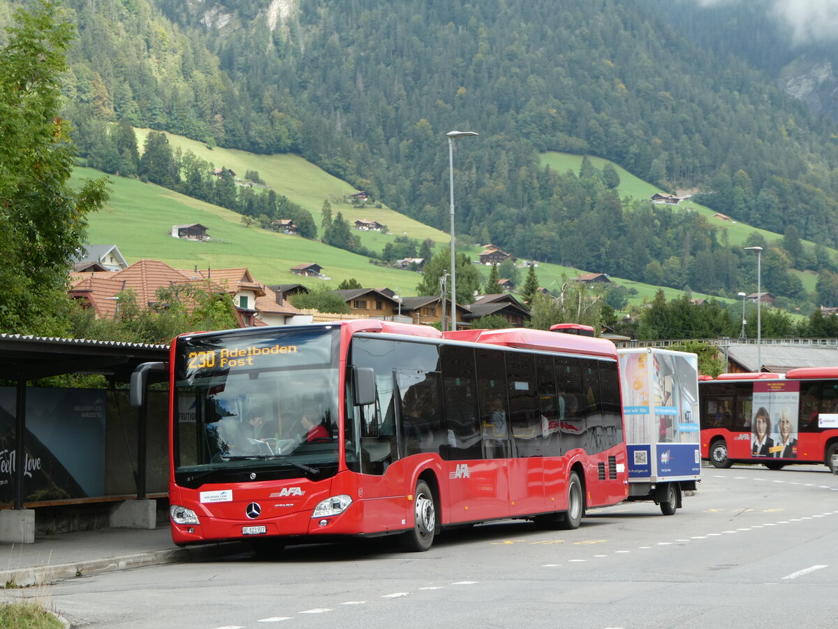 (255'188) - AFA Adelboden - Nr. 97/BE 823'927 - Mercedes am 14. September 2023 beim Bahnhof Frutigen