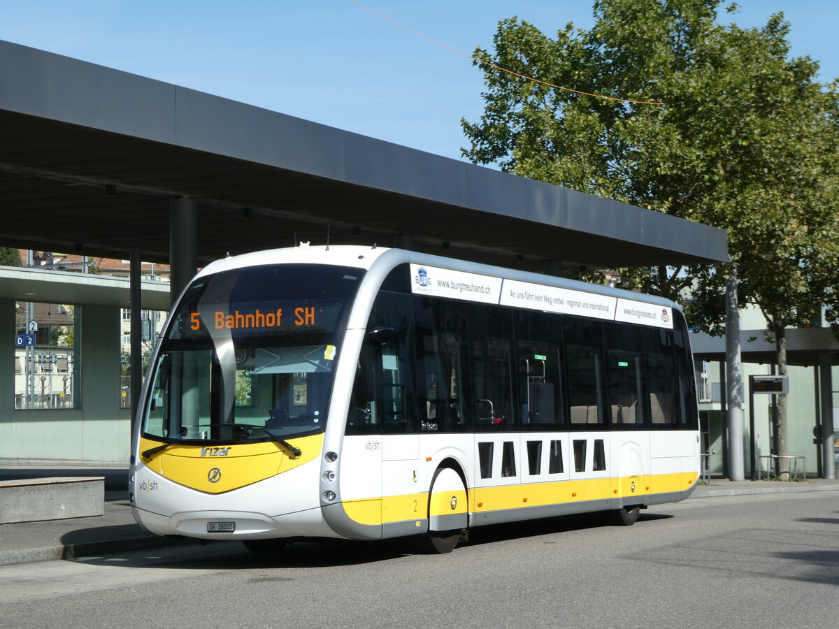 (255'280) - VBSH Schaffhausen - Nr. 2/SH 38'002 - Irizar am 17. September 2023 beim Bahnhof Schaffhausen