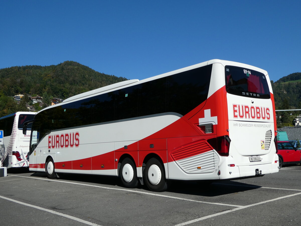 (255'542) - Funi-Car, Biel - Nr. 14/BE 208'414 - Setra am 25. September 2023 in Thun, Seestrasse