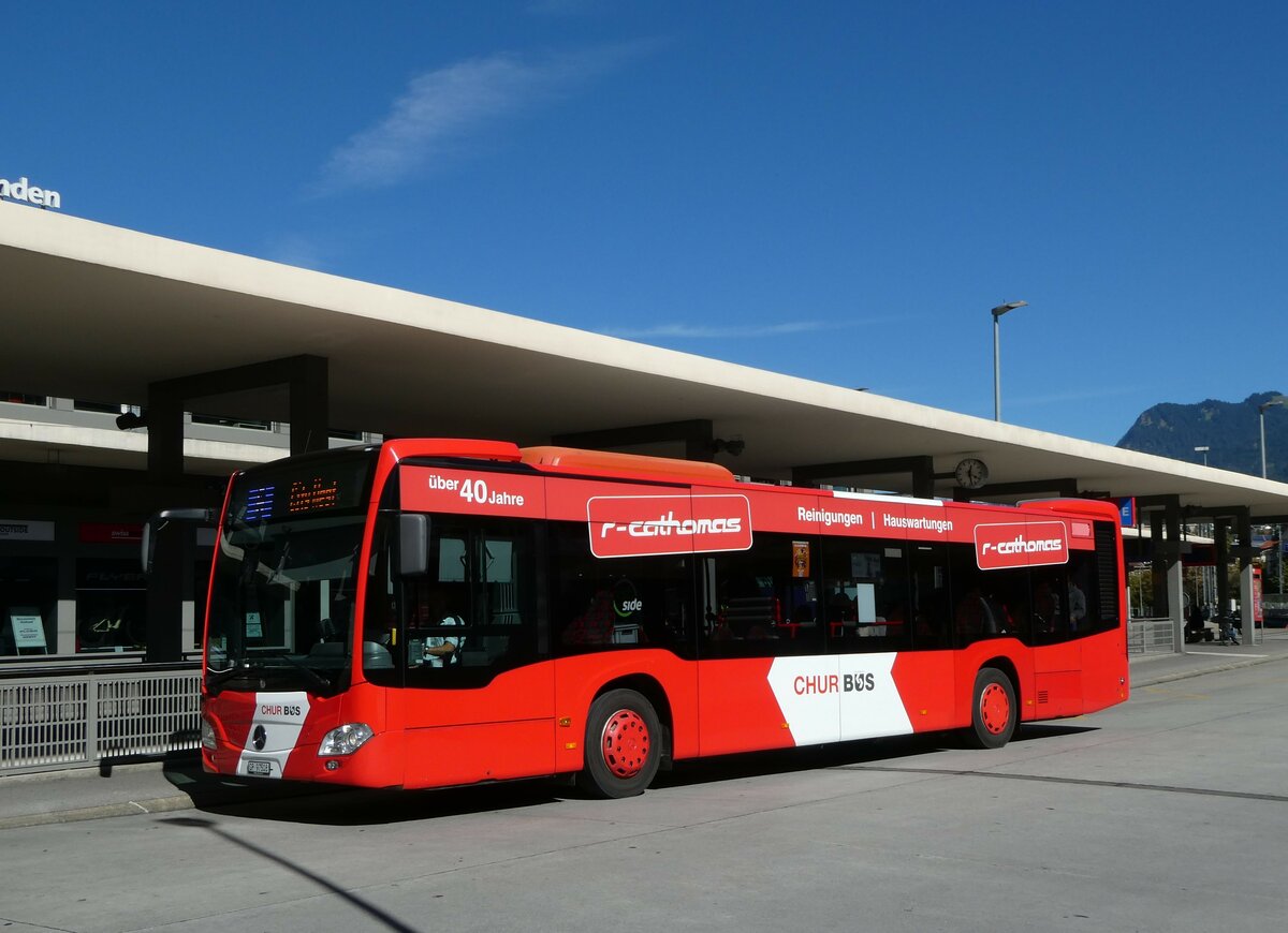 (255'593) - Chur Bus, Chur - Nr. 8/GR 97'508 - Mercedes am 26. September 2023 beim Bahnhof Chur