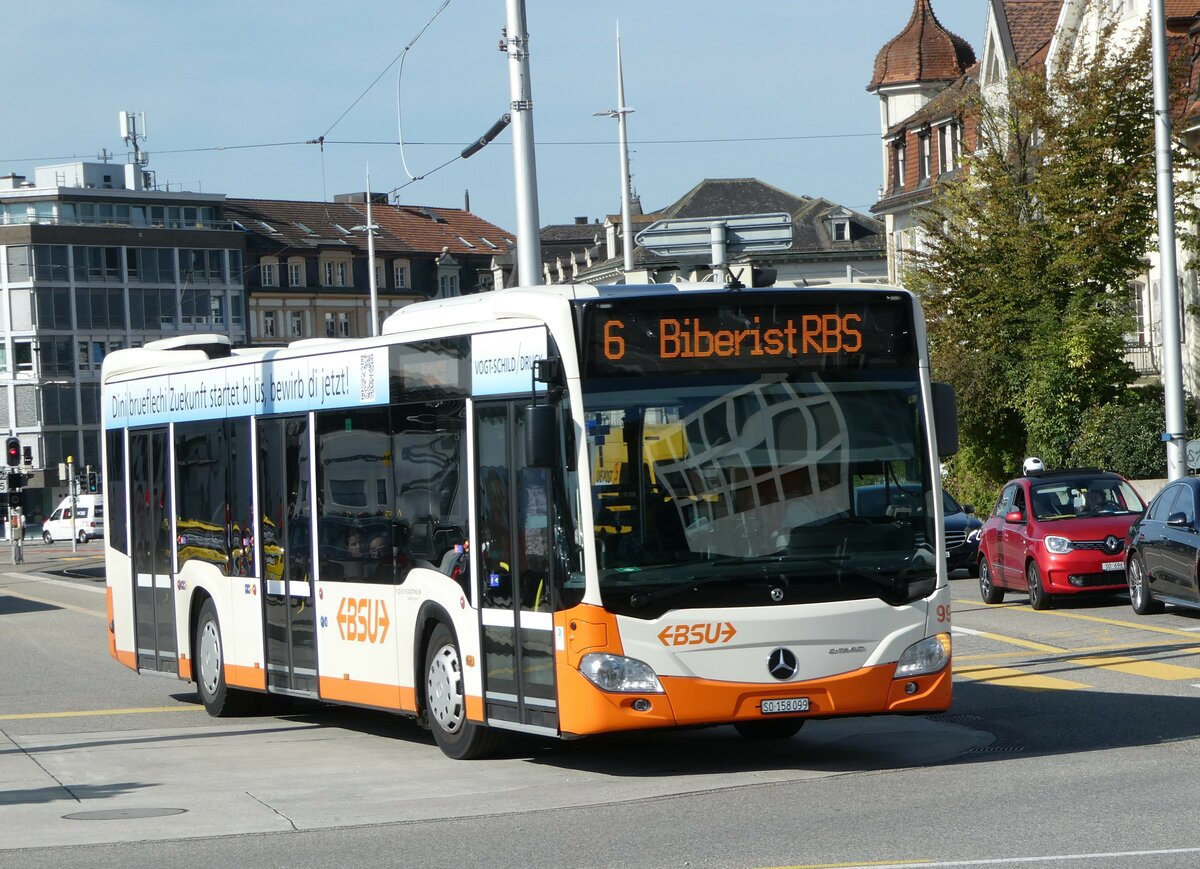 (255'640) - BSU Solothurn - Nr. 99/SO 158'099 - Mercedes am 28. September 2023 beim Hauptbahnhof Solothurn