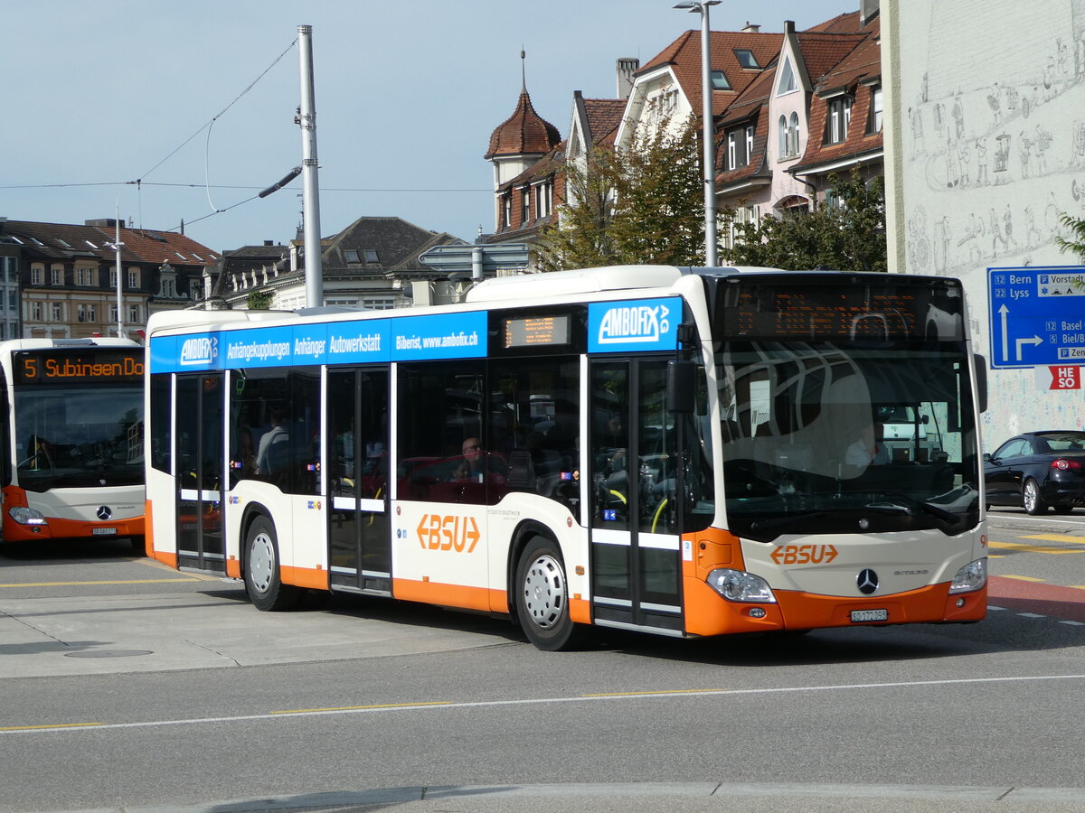 (255'648) - BSU Solothurn - Nr. 98/SO 172'098 - Mercedes am 28. September 2023 beim Hauptbahnhof Solothurn