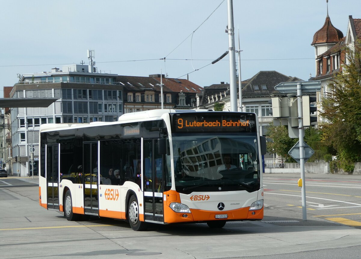 (255'650) - BSU Solothurn - Nr. 69/SO 189'069 - Mercedes am 28. September 2023 beim Hauptbahnhof Solothurn