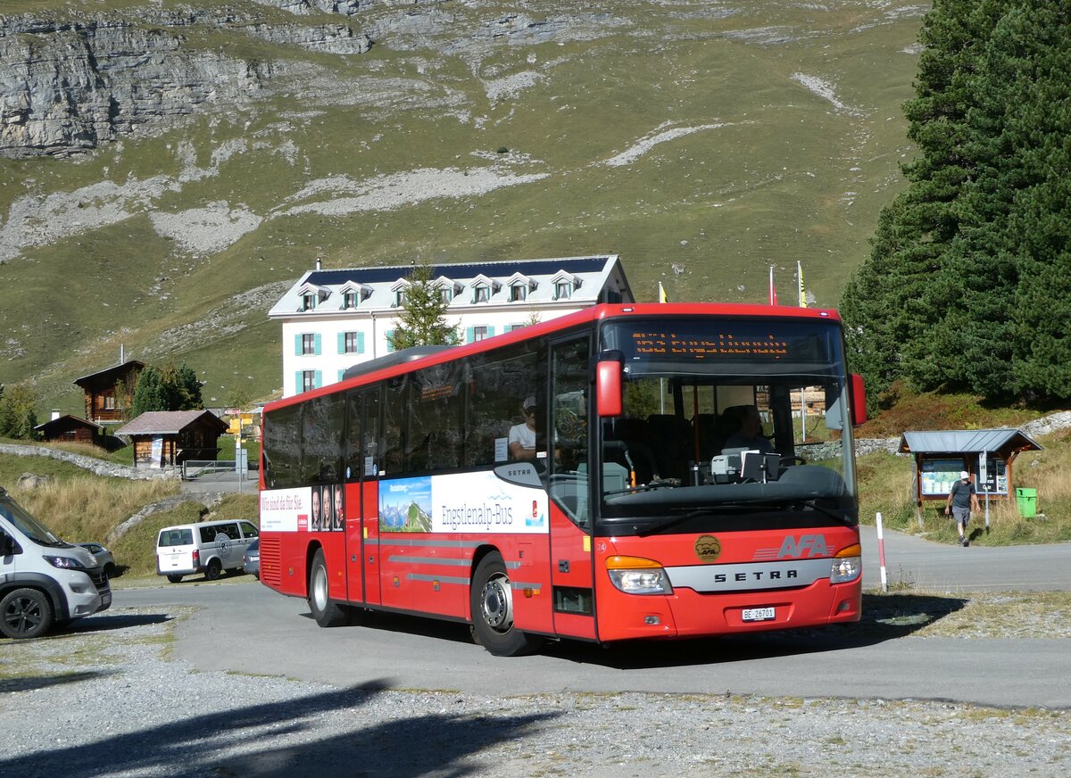 (255'791) - AFA Adelboden - Nr. 24/BE 26'701/PID 10'040 - Setra am 1. Oktober 2023 auf der Engstlenalp (Einsatz: PostAuto fr Engstlenalp-Bus)