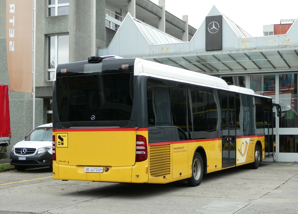 (256'628) - Engeloch, Riggisberg - Nr. 9/BE 447'240/PID 5578 - Mercedes am 1. November 2023 in Thun, Garage STI