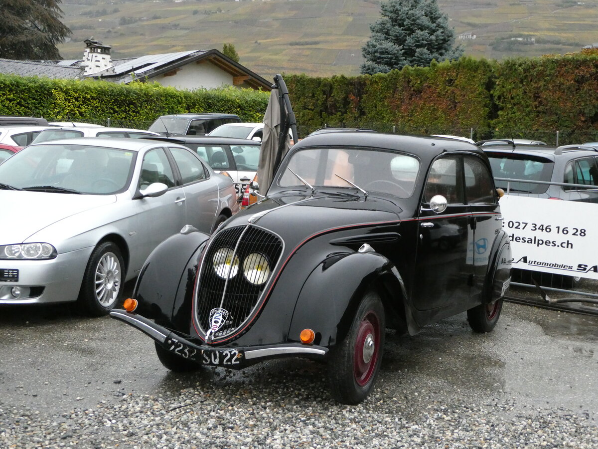 (256'632) - Peugeot - 7232 SQ 22 - am 2. November 2023 in Conthey