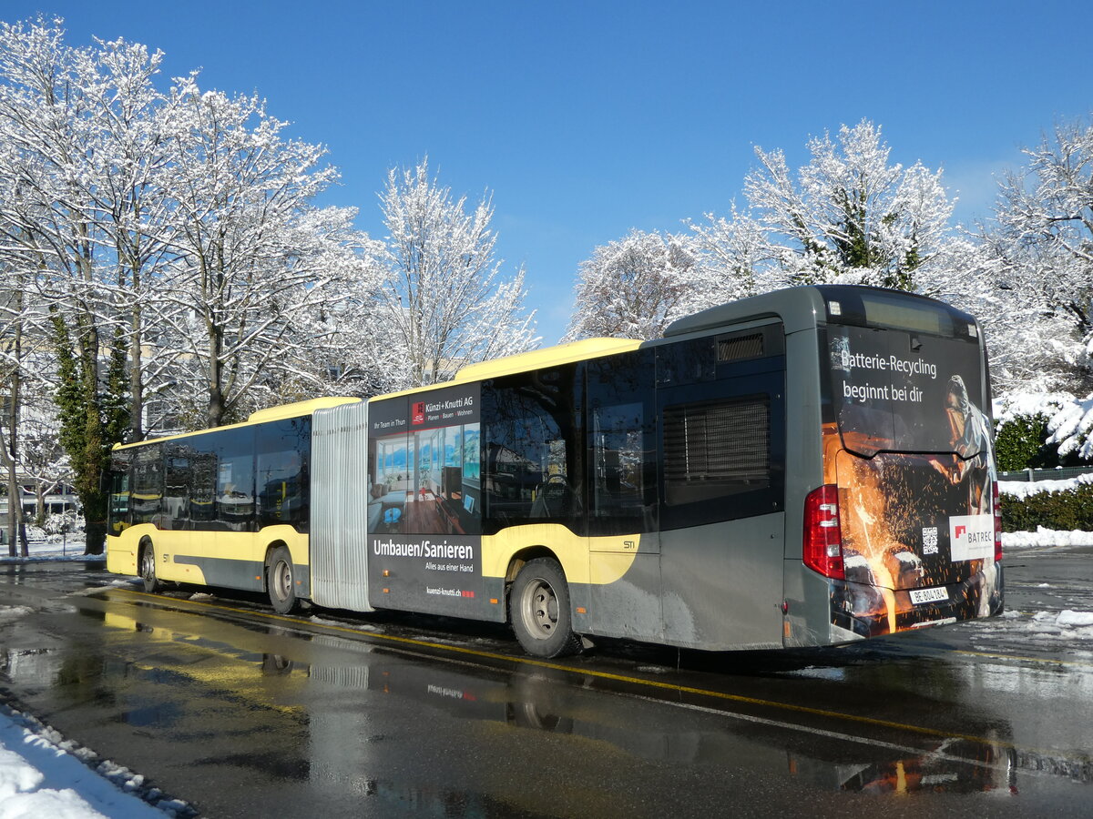 (257'388) - STI Thun - Nr. 184/BE 804'184 - Mercedes am 3. Dezember 2023 bei der Schifflndte Thun