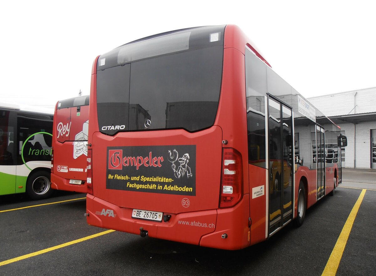 (257'500) - AFA Adelboden - Nr. 93/BE 26'705 - Mercedes am 9. Dezember 2023 in Kerzers, Interbus