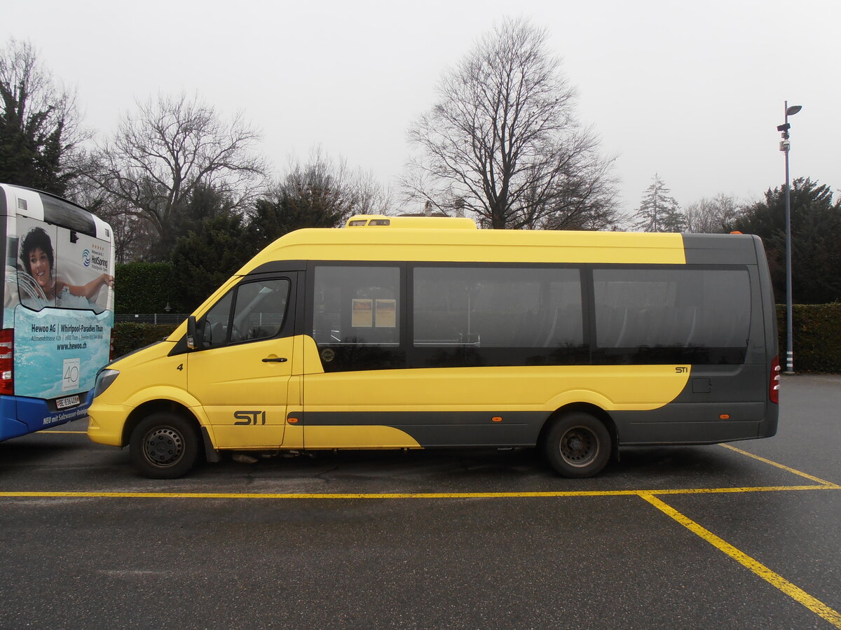 (257'706) - STI Thun - Nr. 4/BE 841'004 - Mercedes am 18. Dezember 2023 bei der Schifflndte Thun