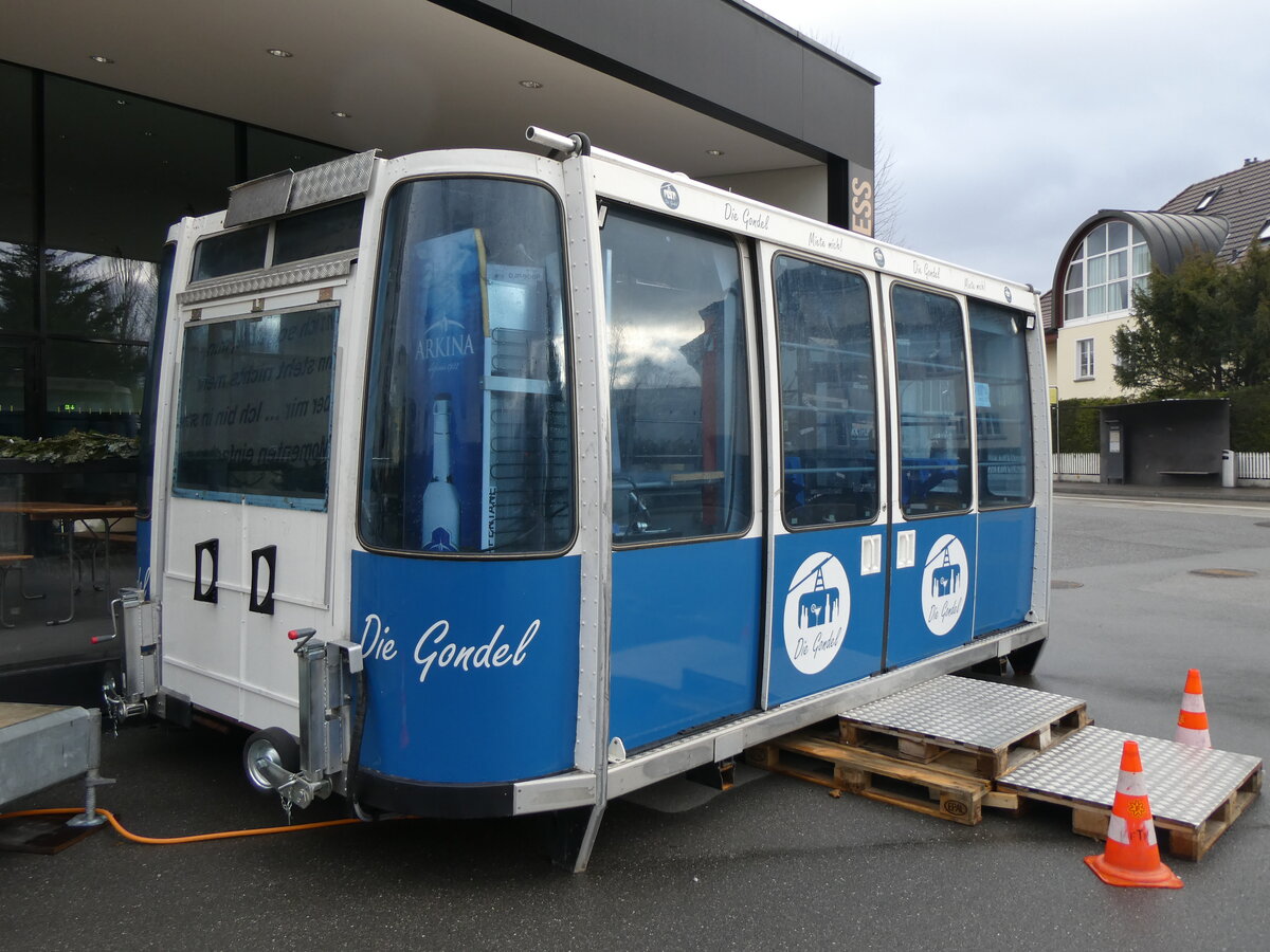 (258'749) - Die Gondel (ex Mnnlichen Gondelbahn) am 15. Januar 2024 in Thun, KK Thun