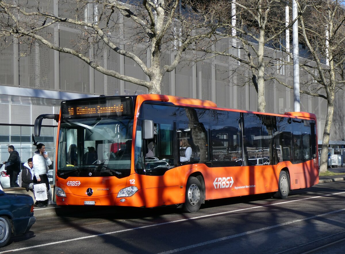 (258'892) - RBS Worblaufen - Nr. 12/BE 535'312 - Mercedes am 25. Januar 2024 in Bern, Wankdorf Center