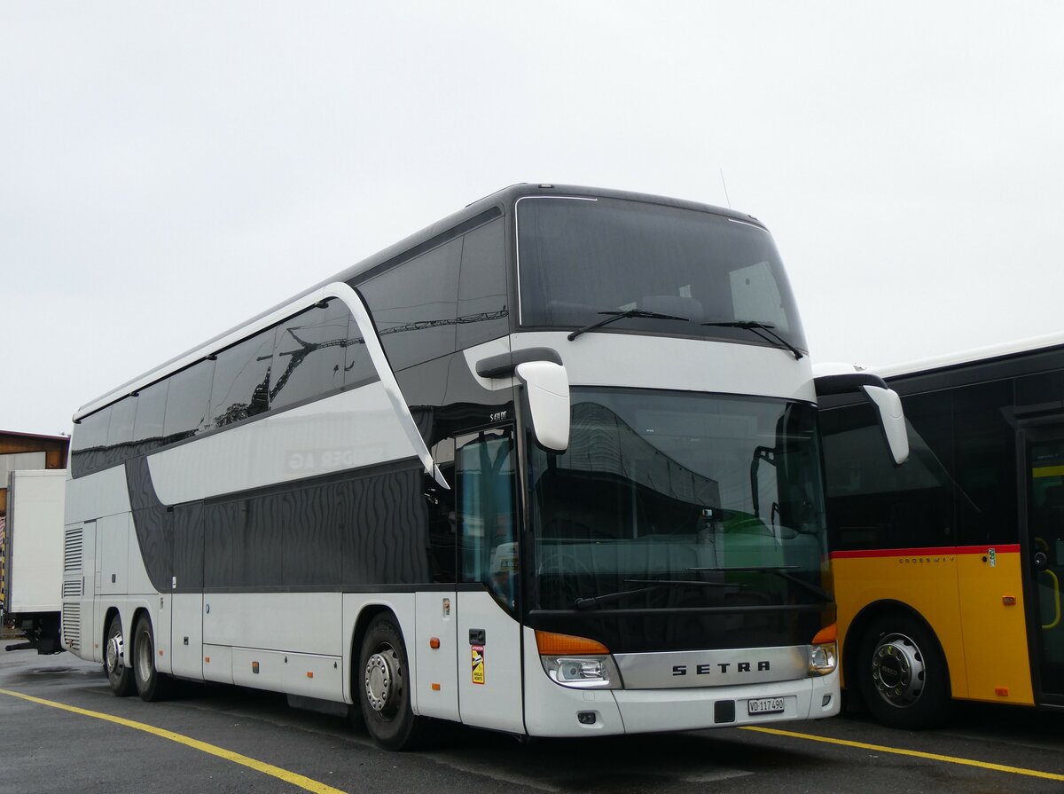 (259'415) - ??? - VD 117'490 - Setra am 17. Februar 2024 in Kerzers, Interbus