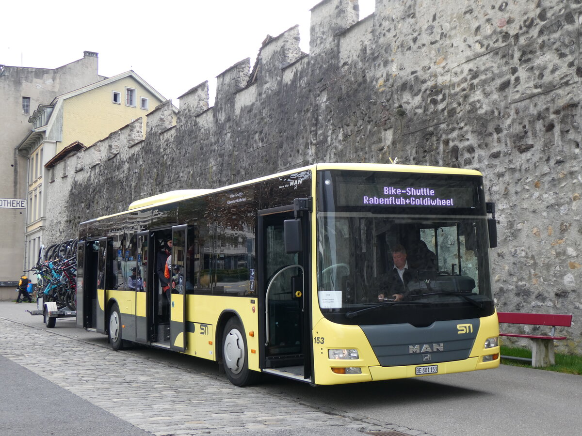 (259'443) - STI Thun - Nr. 153/BE 801'153 - MAN am 18. Februar 2024 in Thun, Berntorplatz