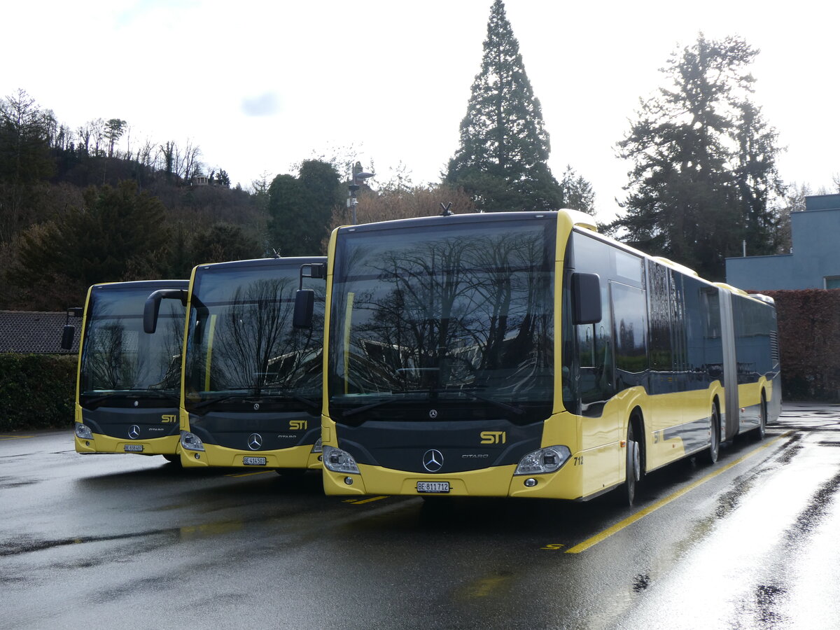 (259'481) - STI Thun - Nr. 712/BE 811'712 - Mercedes am 20. Februar 2024 bei der Schifflndte Thun