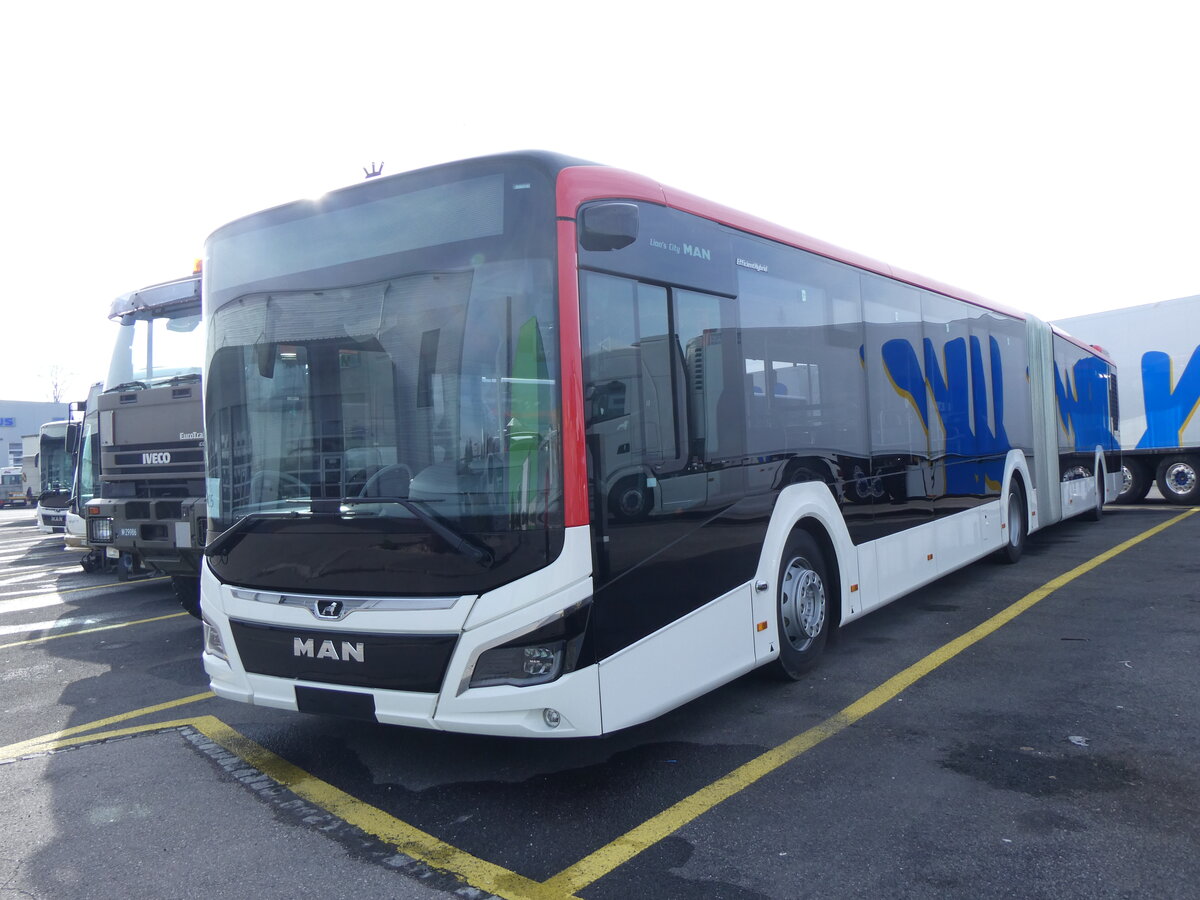 (259'842) - Twerenbold, Baden - Nr. 315 - MAN am 2. Mrz 2024 in Kerzers, Interbus