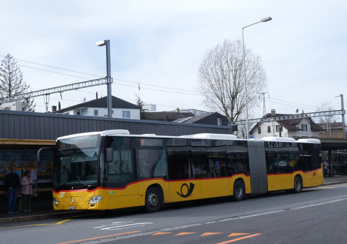 (260'216) - Hfliger, Sursee - Nr. 8/LU 207'948/PID 11'466 - Mercedes (ex Eurobus, Arbon Nr. 8) am 9. Mrz 2024 beim Bahnhof Sursee