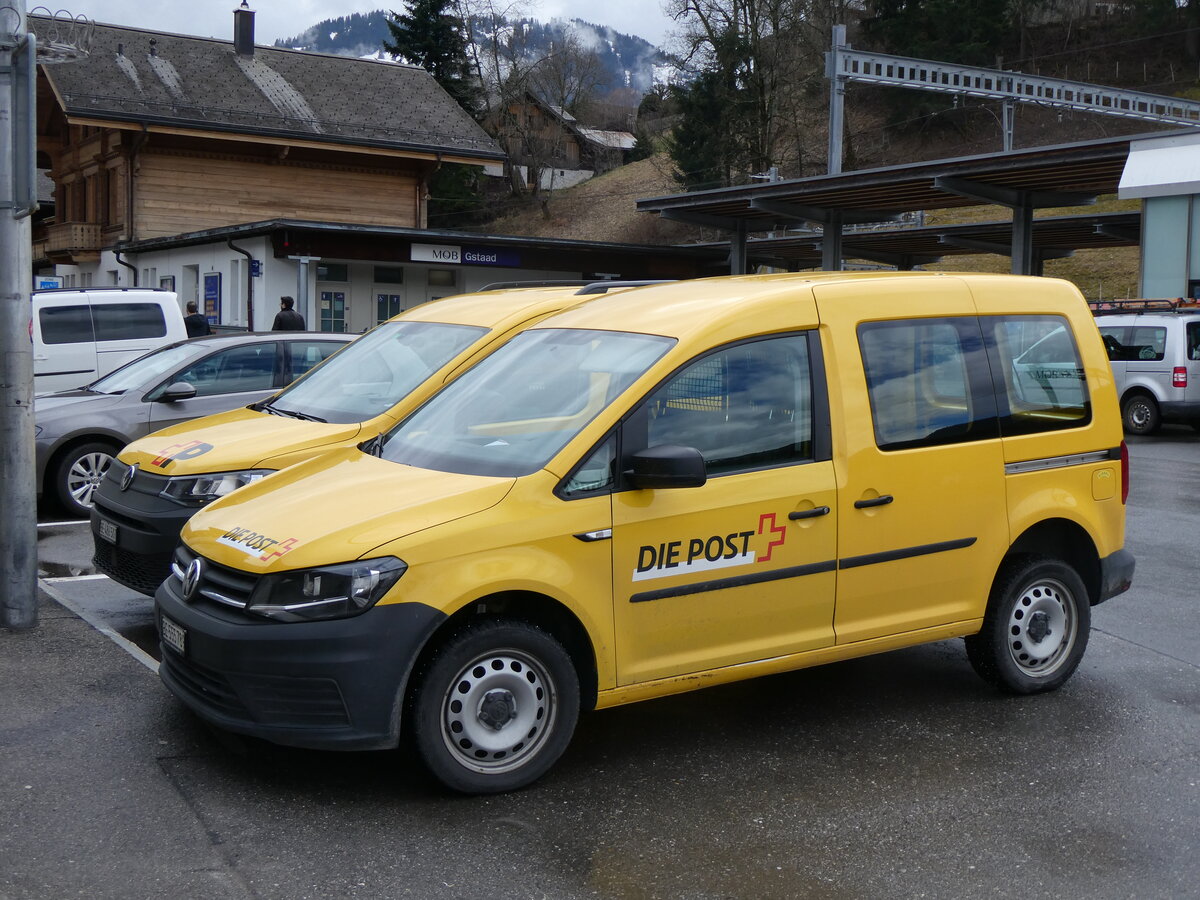 (260'593) - Die Post - BE 555'789 - VW am 21. Mrz 2024 in Gstaad, Post (Altes Logo)