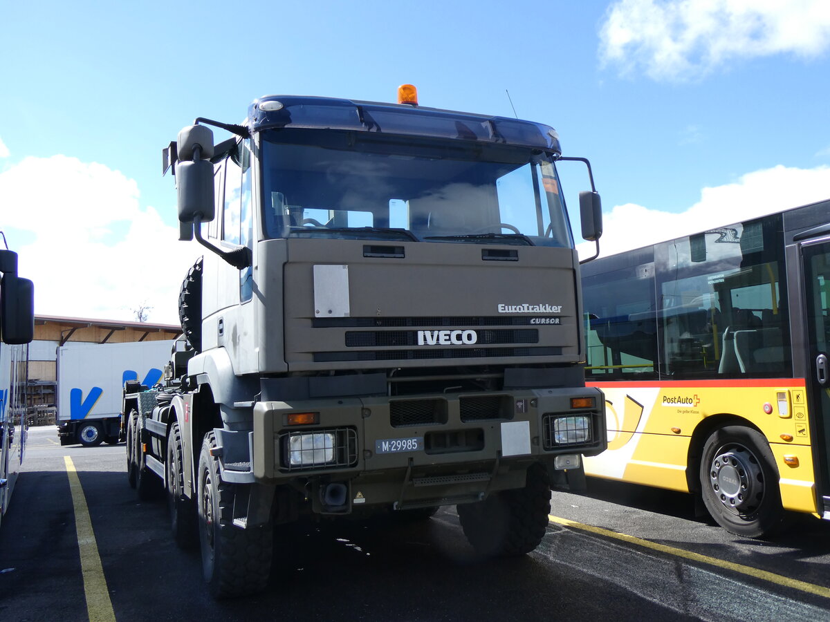 (260'666) - Schweizer Armee - M+29'985 - Iveco am 24. Mrz 2024 in Kerzers, Interbus