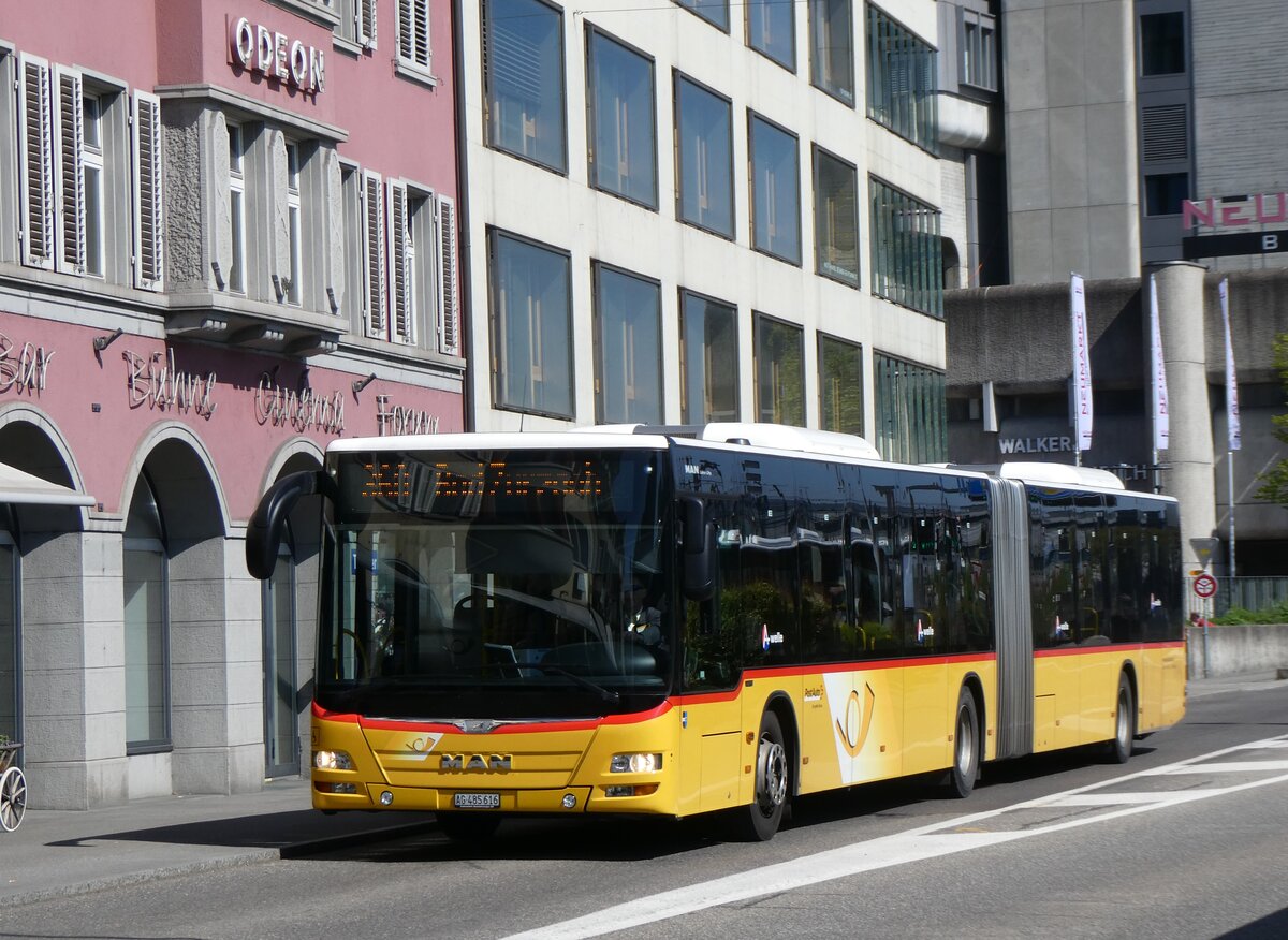 (261'138) - Indermhle, Rekingen - Nr. 140/AG 485'616/PID 10'548 - MAN am 12. April 2024 beim Bahnhof Brugg