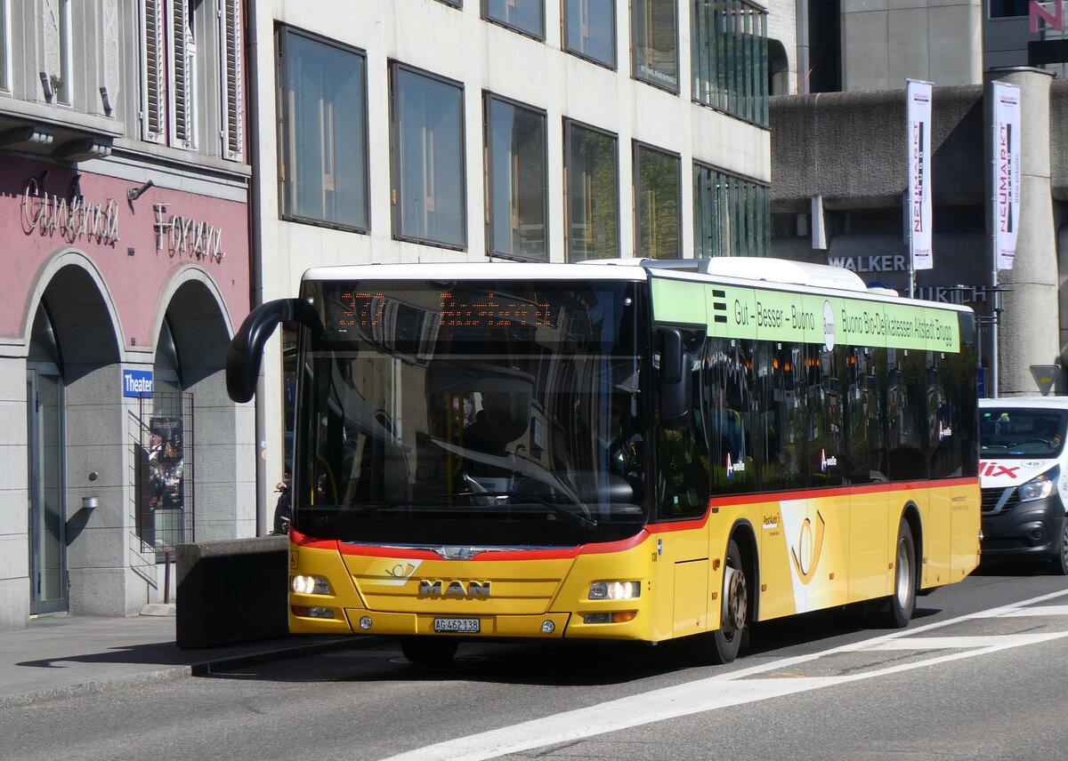 (261'139) - Voegtlin-Meyer, Brugg - Nr. 138/AG 462'138/PID 10'629 - MAN am 12. April 2024 beim Bahnhof Brugg