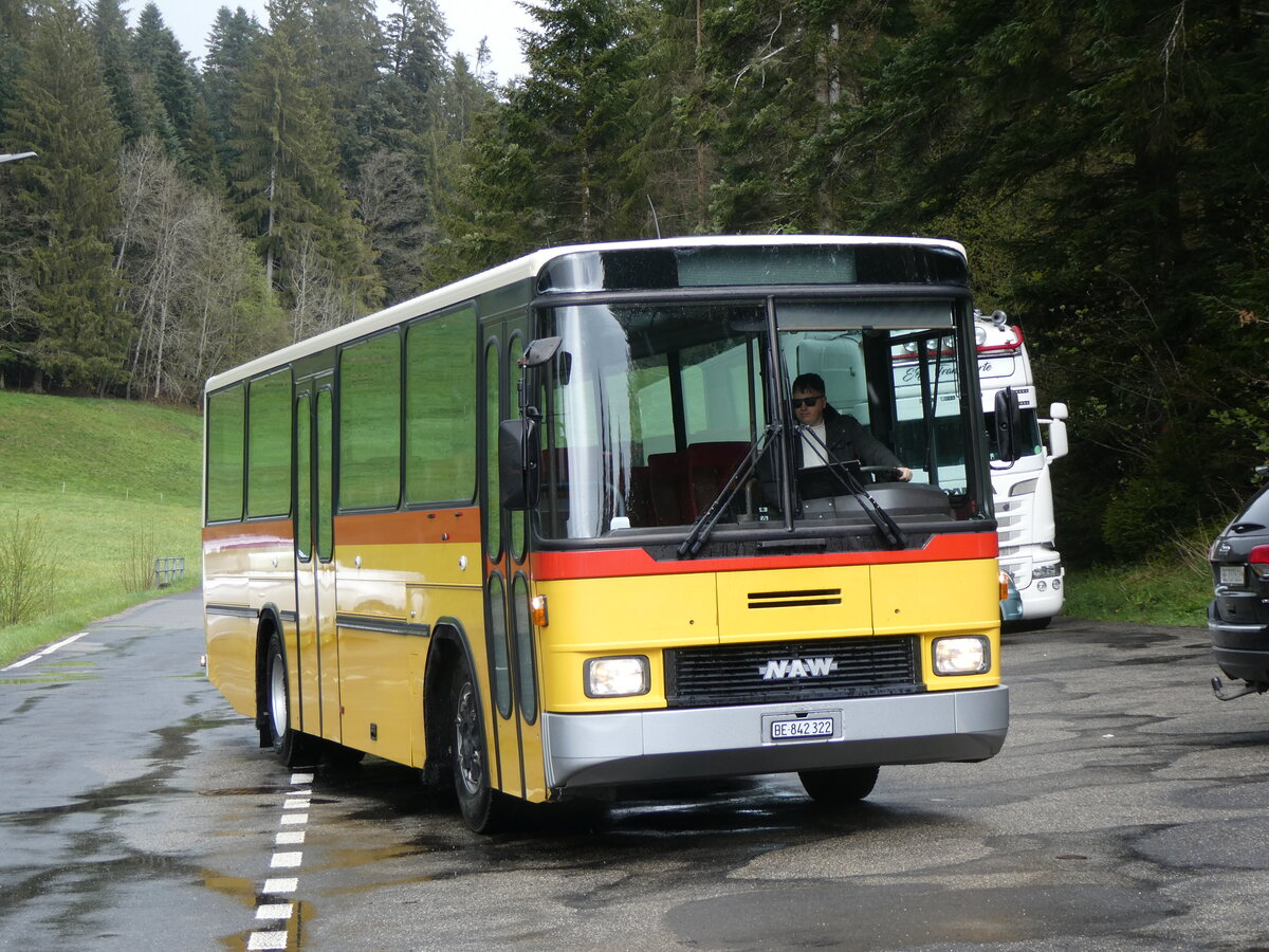 (261'641) - Widmer, Bern - BE 842'322 - NAW/Hess (ex Lombardi, Winterthur; ex Wohlgemuth, Hochwald PID 2208) am 21. April 2024 in Weier, Restaurant Tannenbad