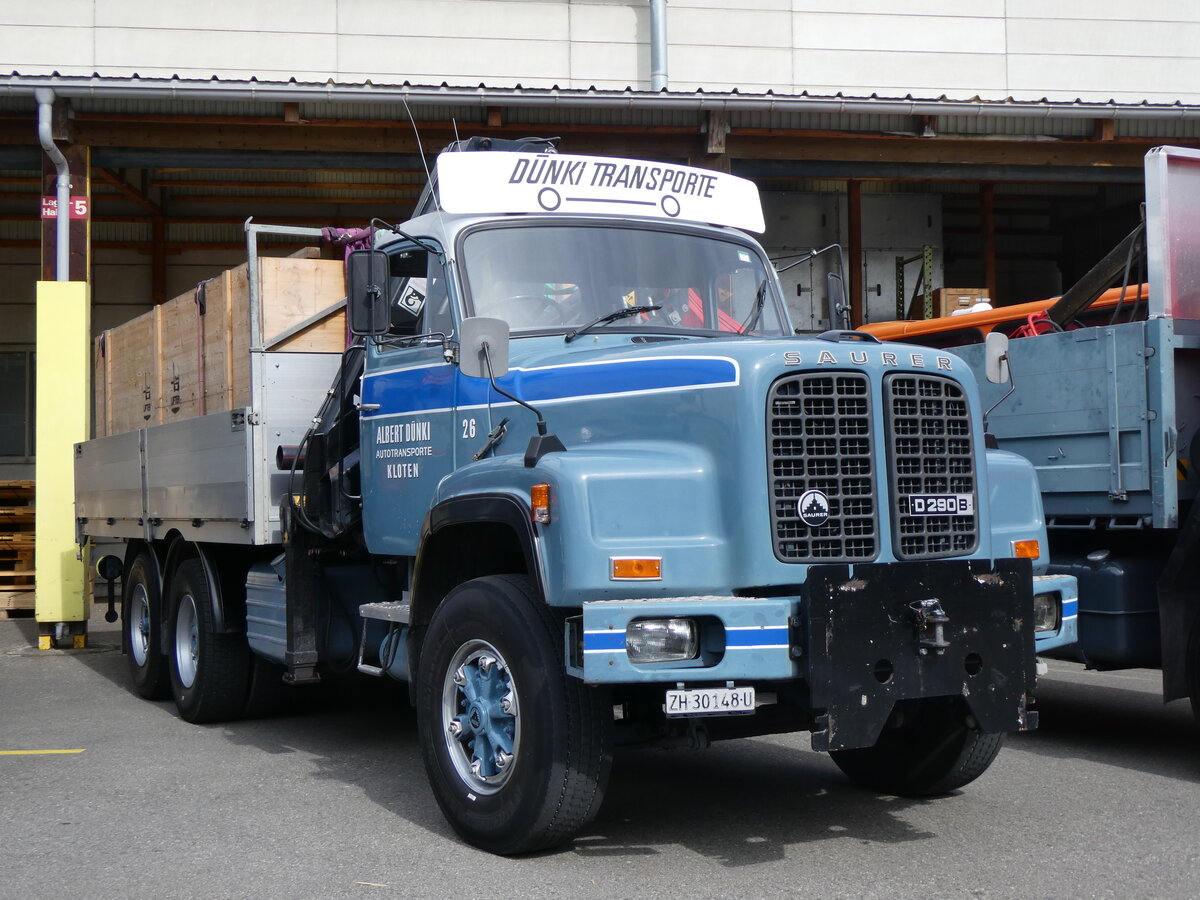 (261'897) - Dnki, Kloten - Nr. 26/ZH 30'148 U - Saurer am 4. Mai 2024 in Attikon, Wegmller