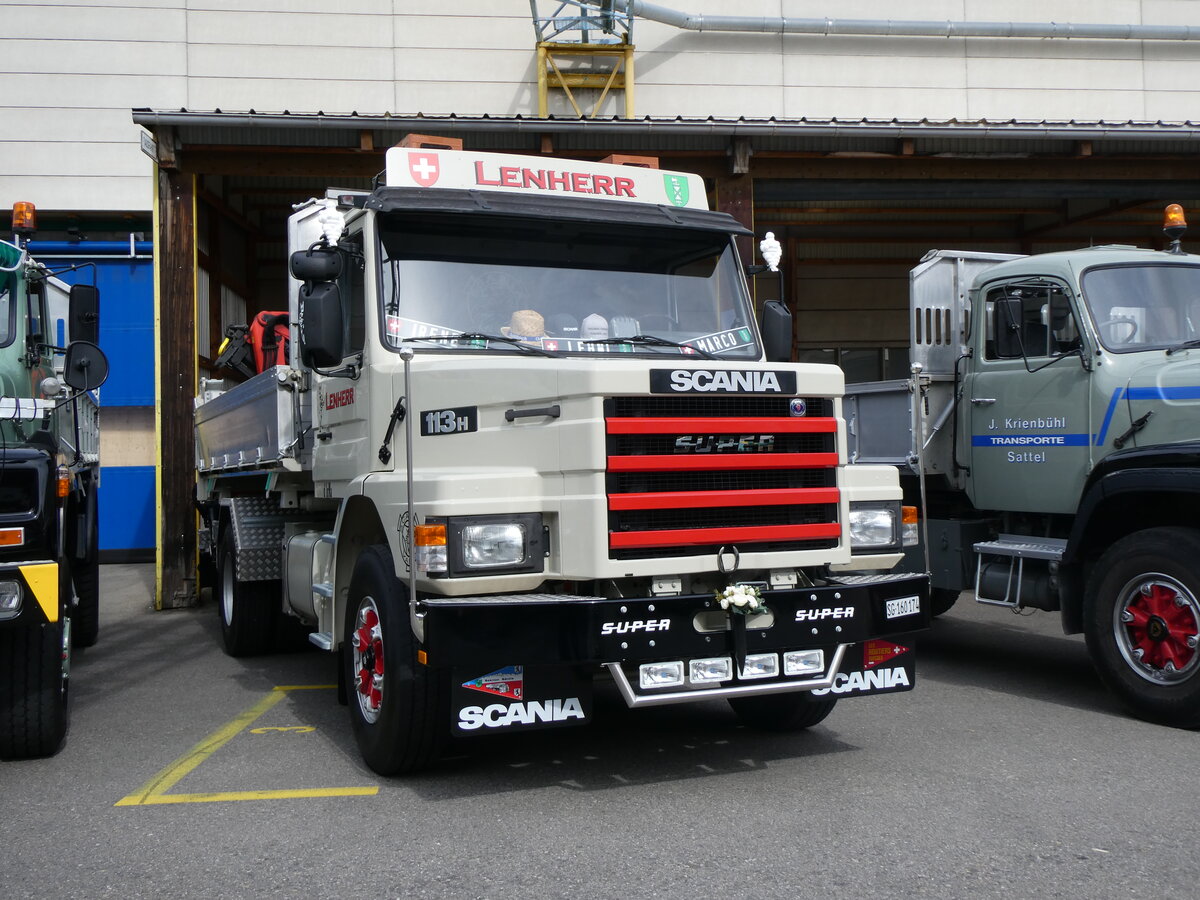 (261'900) - Lenherr, Diepoldsau - SG 160'174 - Scania am 4. Mai 2024 in Attikon, Wegmller