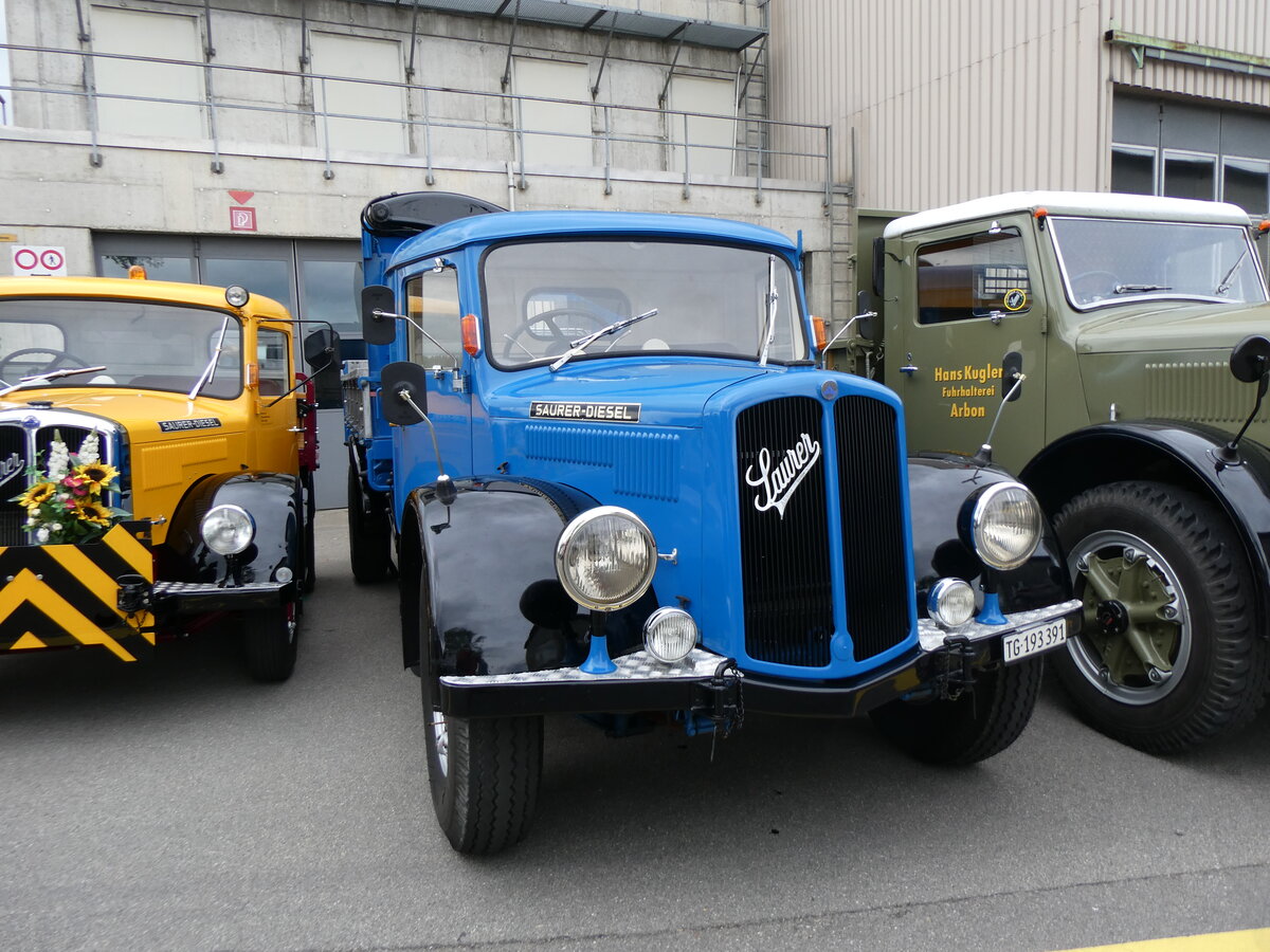 (261'953) - Saurer - TG 193'391 - am 4. Mai 2024 in Attikon, Wegmller