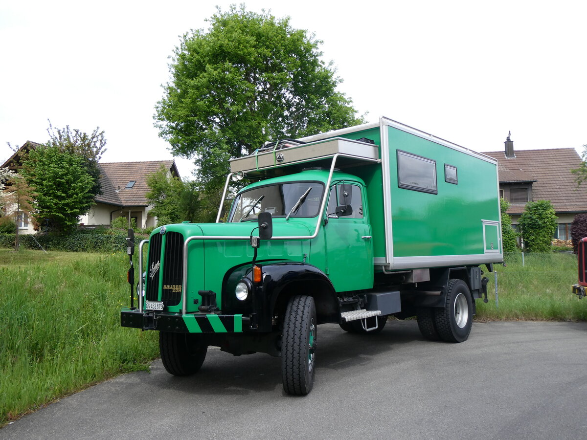 (262'017) - Saurer - SG 452'875 - am 4. Mai 2024 in Attikon, Wegmller